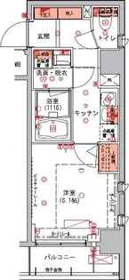 ハーモニーレジデンス日本橋イースト【6階】の間取り