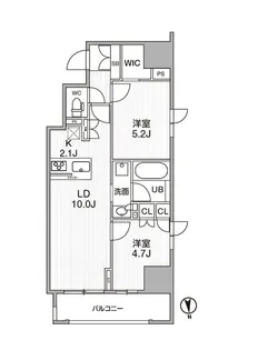 シーズンフラッツ新御徒町【6階】の間取り