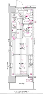 ガーラ・グランディ深川住吉【4階】の間取り