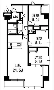 サンジェームス【3階】の間取り
