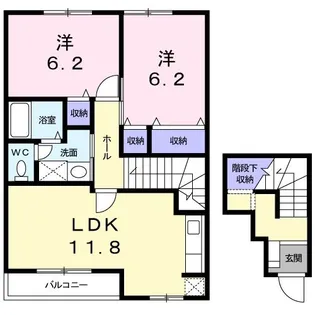 エリア21α【2階】の間取り
