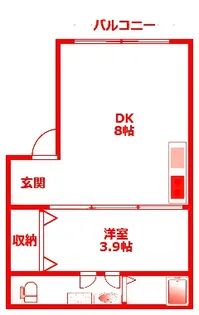 リバーサイド【3階】の間取り