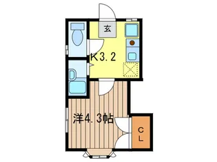 ブルーモア【1階】の間取り