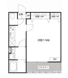 MQuarto柏II【2階】の間取り