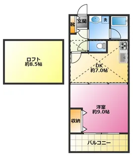 せせらぎタカエ【2階】の間取り