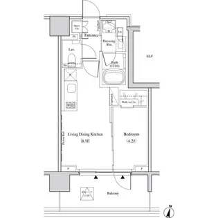 ザ・パークハビオ代々木【3階】の間取り