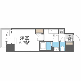 プレサンス上町台筆ヶ崎NORTH【11階】の間取り