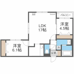 ZABO HILLS MINAMIMARUYAMA【5階】の間取り