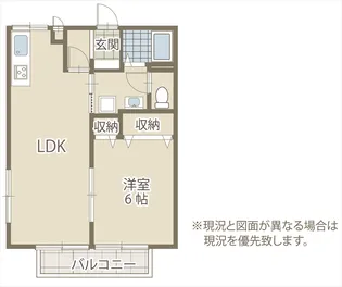 アンサンブルミワ B【1階】の間取り