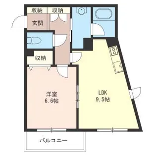 パールハイツ中野坂上【1階】の間取り