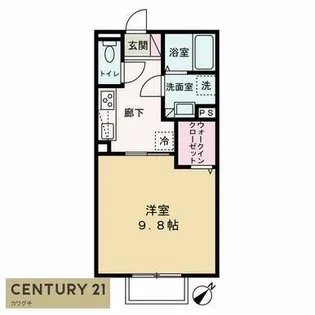 コンフォルト山口東京理科大薬学部前【1階】の間取り