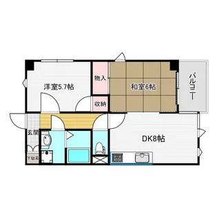 エストモンタニュ【4階】の間取り