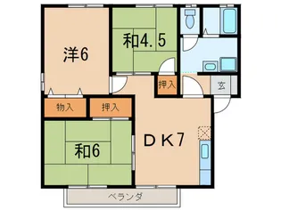 クララハイム松浜A棟の間取り