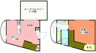 スリースターレジデンス学芸大学【4階】の間取り