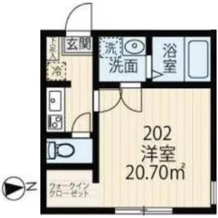 アベニール三ツ沢中町【1階】の間取り