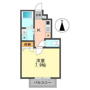 トゥサンパティーク【1階】の間取り