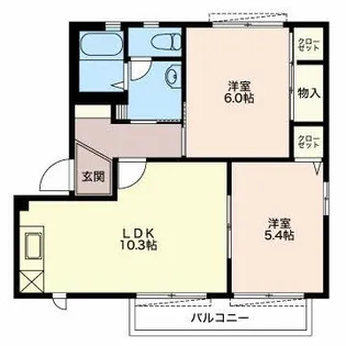 エクレール【1階】の間取り