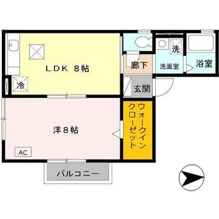 エクセレント ステージ【1階】の間取り