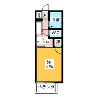 ドミール共栄【2階】の間取り