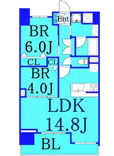グランファーロ元住吉【11階】の間取り