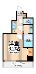ジェノヴィア川崎駅グリーンヴェール【11階】の間取り