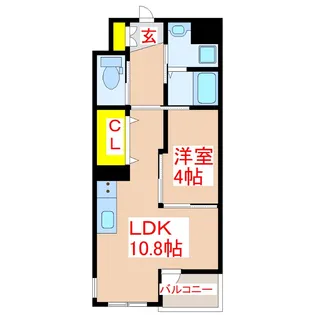 セゾン武【2階】の間取り