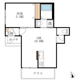 Gioia【1階】の間取り