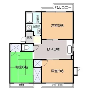 サンモールC【2階】の間取り
