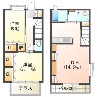 ラルジュ一ツ橋IIの間取り