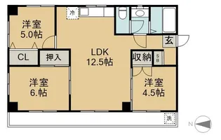 M-style【5階】の間取り