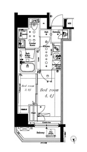 アークマーク国分寺【8階】の間取り