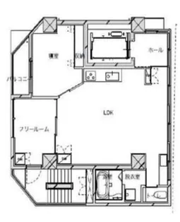 雷門RiverTerrace【6階】の間取り