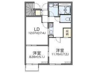 レオネクストエスペランサ【1階】の間取り