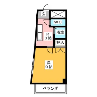 パティオ四ッ谷【1階】の間取り