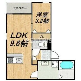 LECOCON岩倉III【1階】の間取り