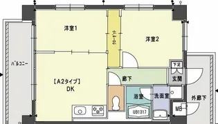 ルシェリオ【4階】の間取り