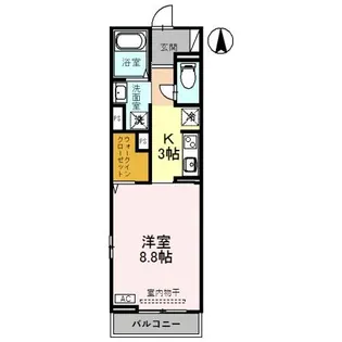 プラウド 黒崎【1階】の間取り