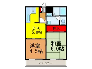 ラポールヤマミツ【4階】の間取り