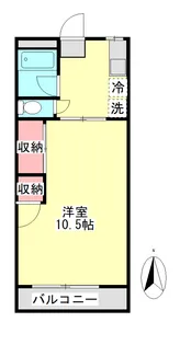 ウィローレジデンスB【3階】の間取り