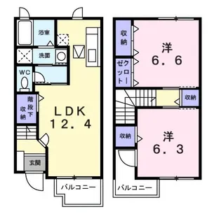 サンリット【1階】の間取り