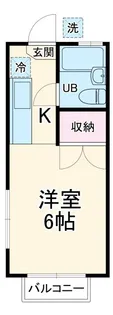 コーポ四季【1階】の間取り
