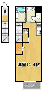 コーヴォベラフェスタ【2階】の間取り