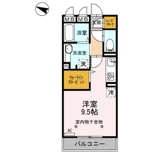 ロイジェントパークスレイクタウン D【2階】の間取り