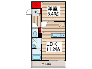 カーサビアンカ【1階】の間取り