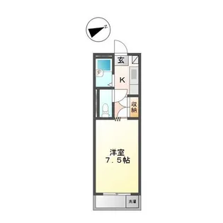 シティーハイツパテリッシアII【1階】の間取り