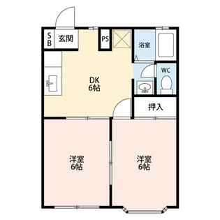 シェソールD棟【1階】の間取り