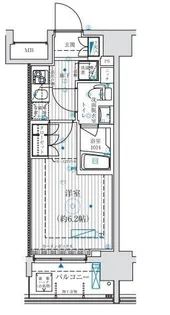 アーリアシティ川崎【6階】の間取り