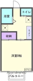 ヒューマンハイツB【2階】の間取り