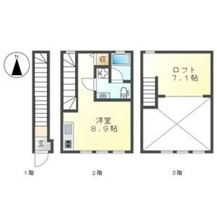 コレクション浅間町NORTH【2階】の間取り