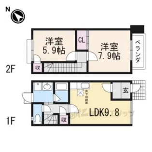 BrancheSasou【1階】の間取り